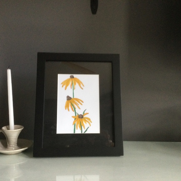 Framed Original Floral Watercolor Painting - Picture 6 of 6